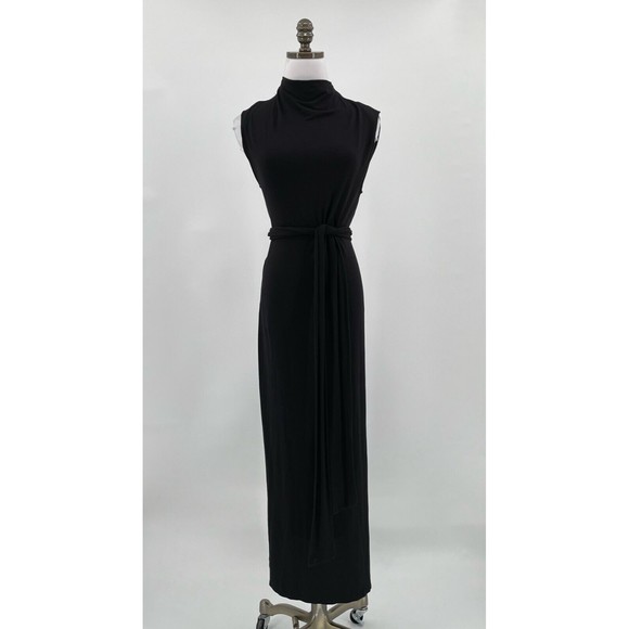 Modern Citizen Dresses & Skirts - Modern Citizen Womens Black Stretch Sleeveless Tie Front Long Dress Sz M